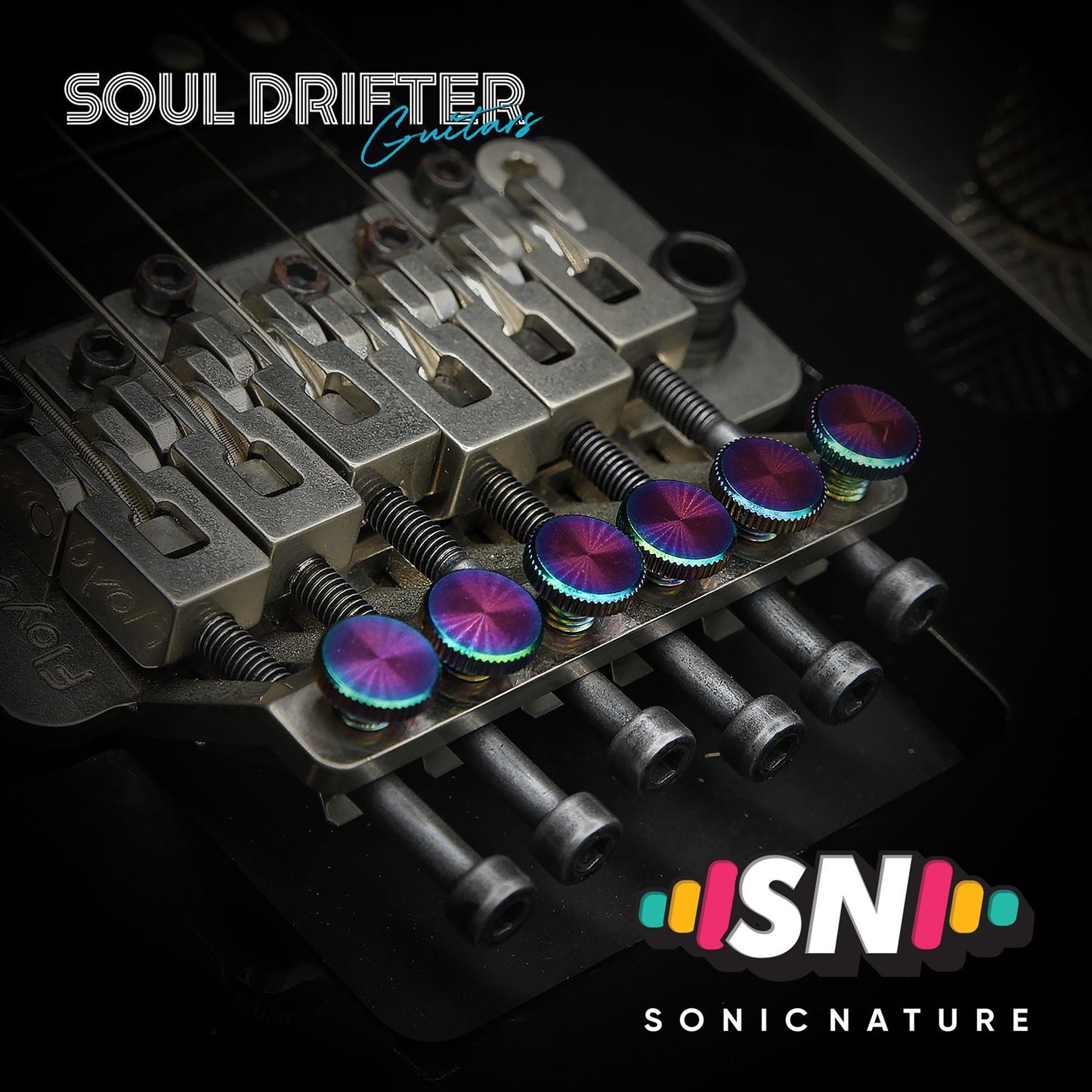 Sonic Nature GR5 Titanium Fine-Tuning Screws for Floyd - Rainbow
