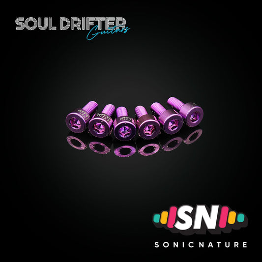 Sonic Nature GR5 Titanium Saddle Screws - Purple