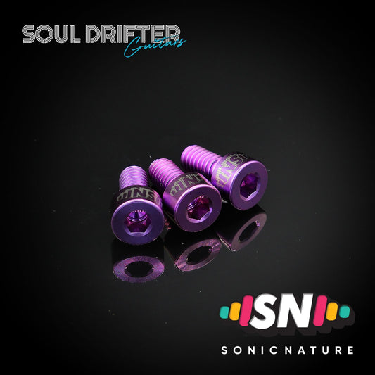 Sonic Nature GR5 Titanium Nut Clamp Screws - Purple