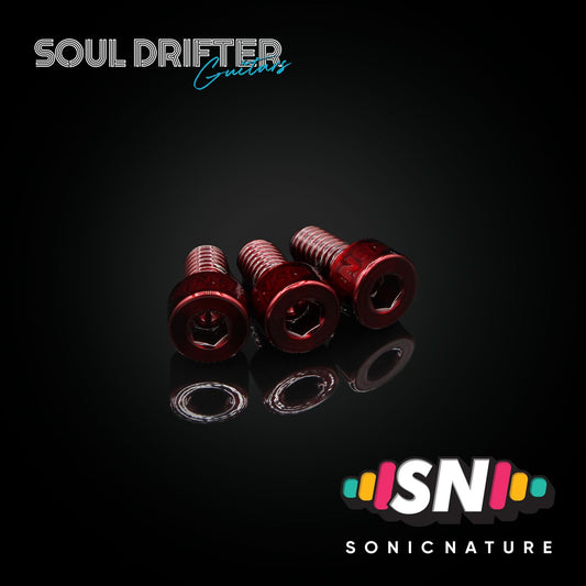 Sonic Nature GR5 Titanium Nut Clamp Screws - Red