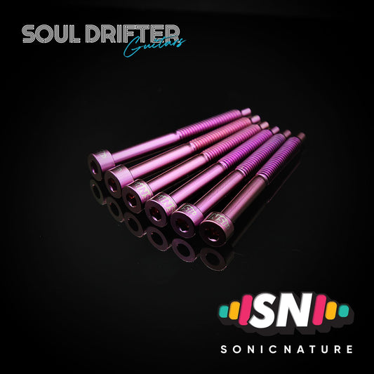 Sonic Nature GR5 Titanium String Lock Screws - Purple