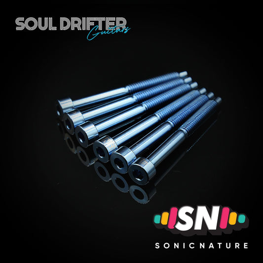 Sonic Nature GR5 Titanium String Lock Screws - Light Blue