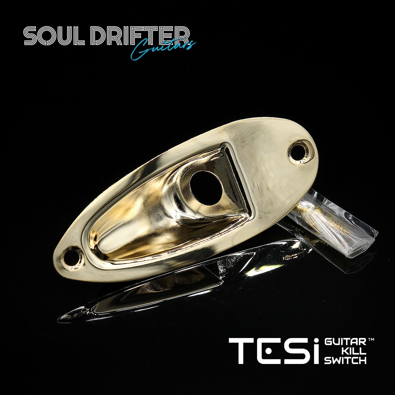 TESI Strat Jack Plate - Gold