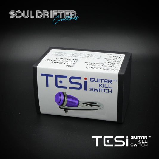 Tesi IDO 12mm Metal Momentary Push Button Guitar Kill Switch - Purple