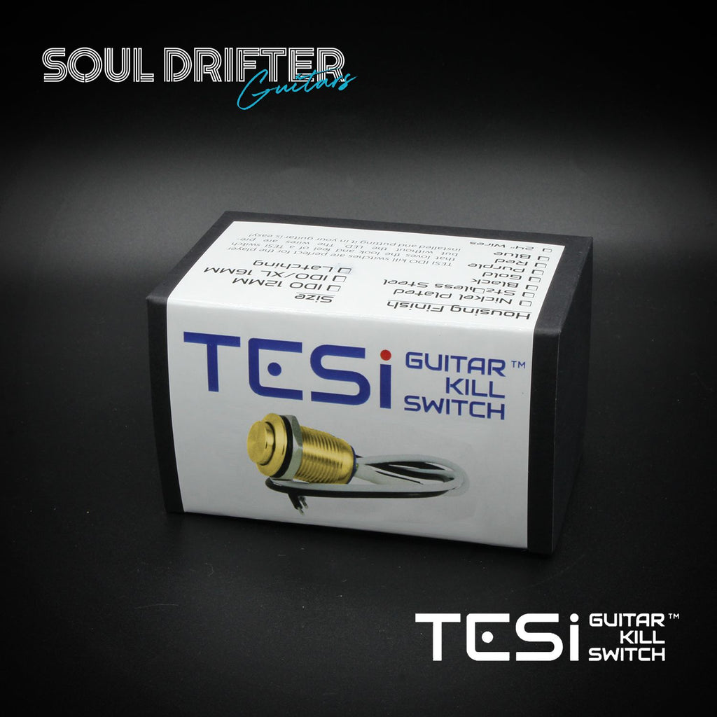 Killswitch Button Tesi IDO 12mm Metal Momentary Push Button Guitar Kill Switch - Gold ...