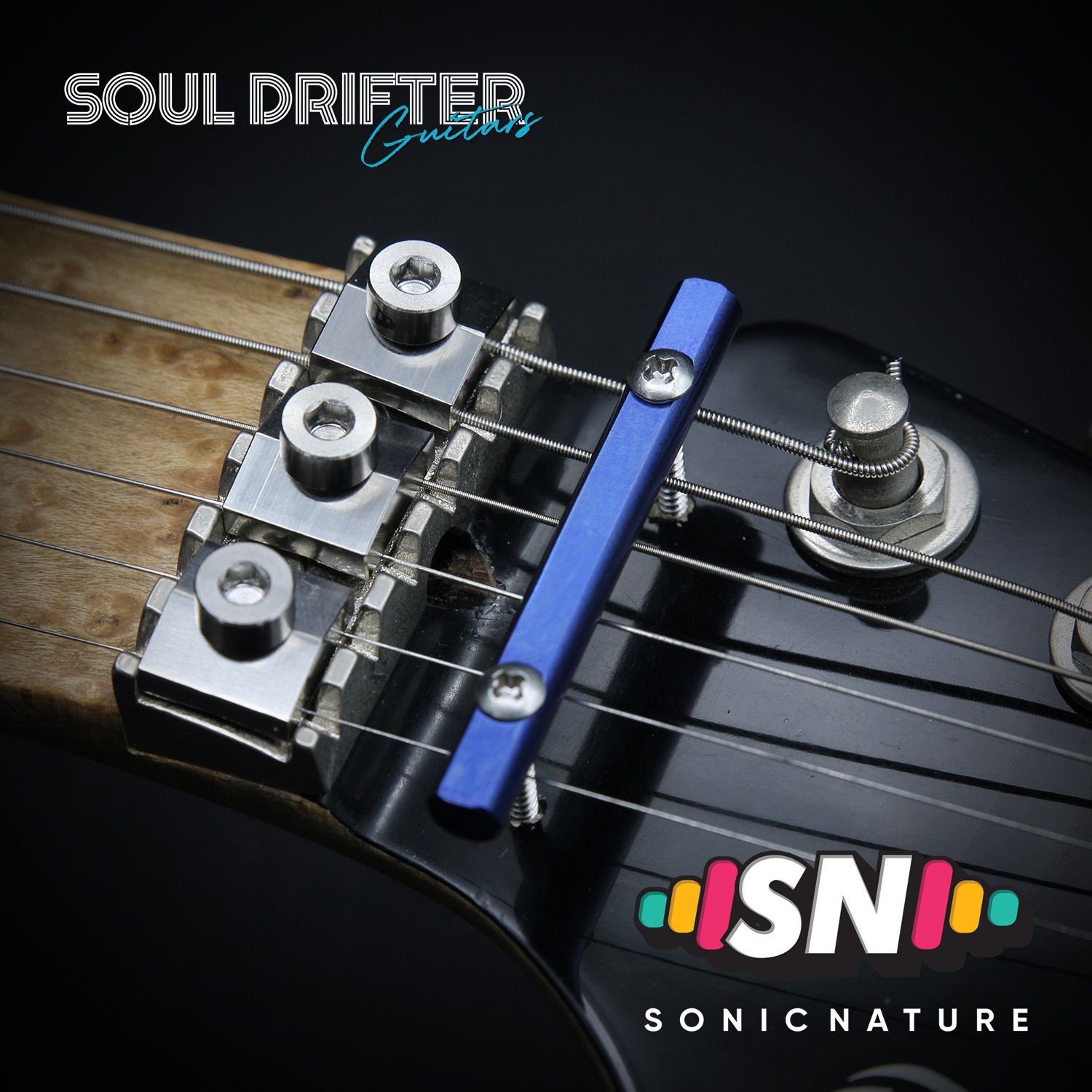 Sonic Nature GR5 Titanium String Retainer - Blue – Soul Drifter Guitars