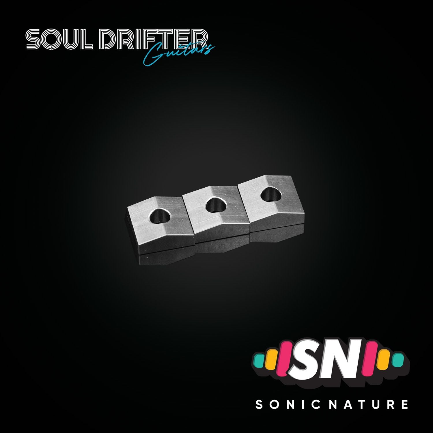 Sonic Nature GR5 Titanium Nut Clamp Blocks - Natural