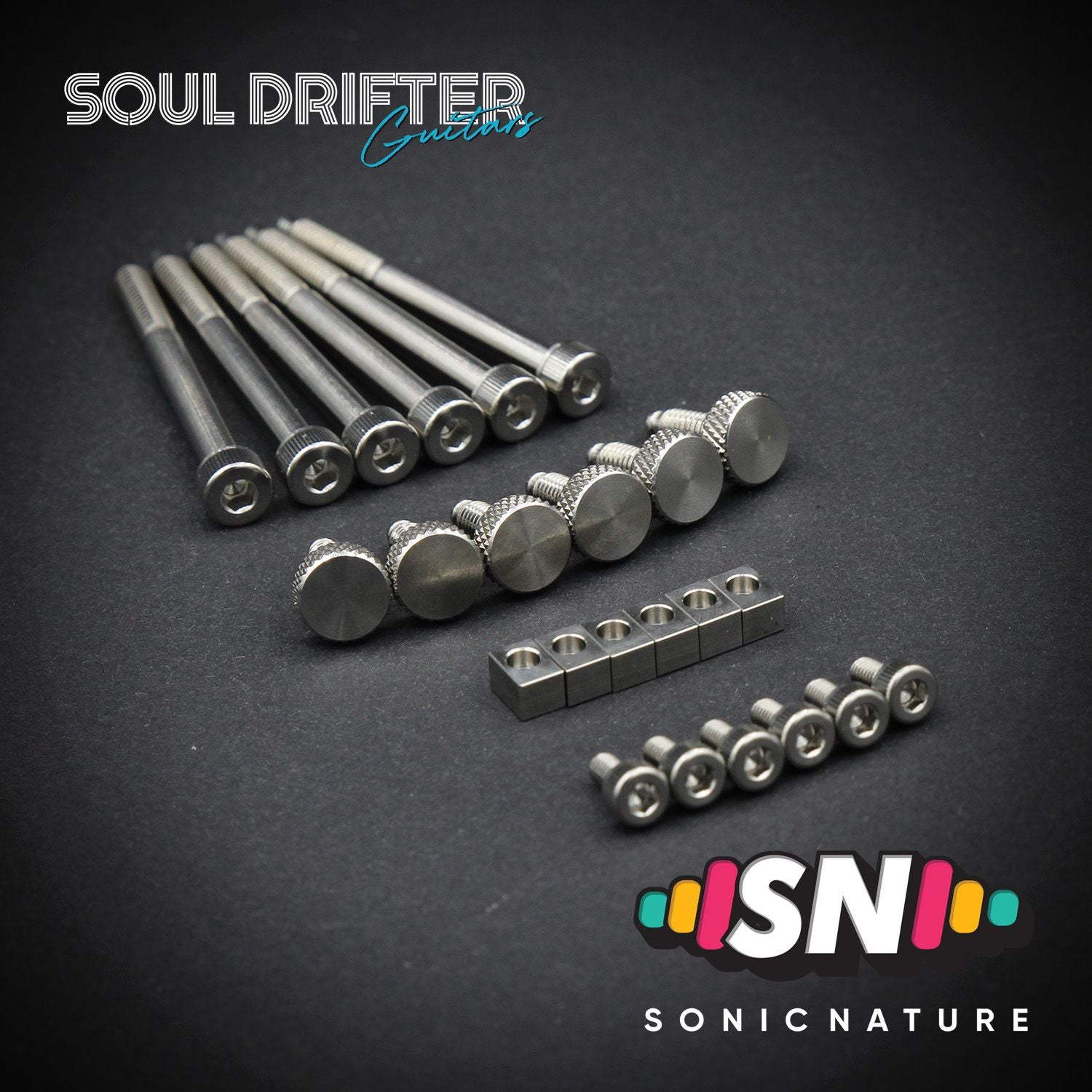 Sonic Nature GR5 Titanium Bridge Hardware Pack for GE1996T - Natural