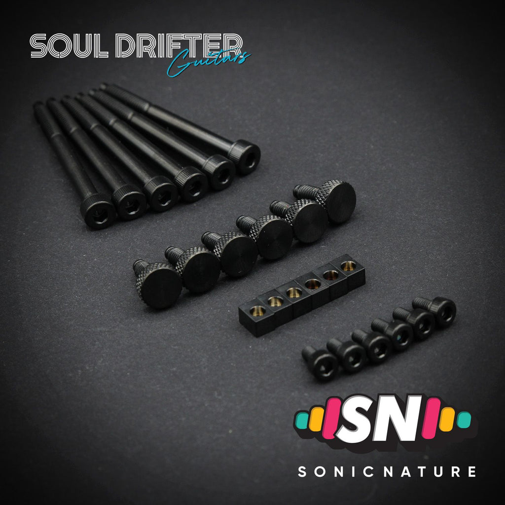 Sonic Nature GR5 Titanium Bridge Hardware Pack for GE1996T - Black