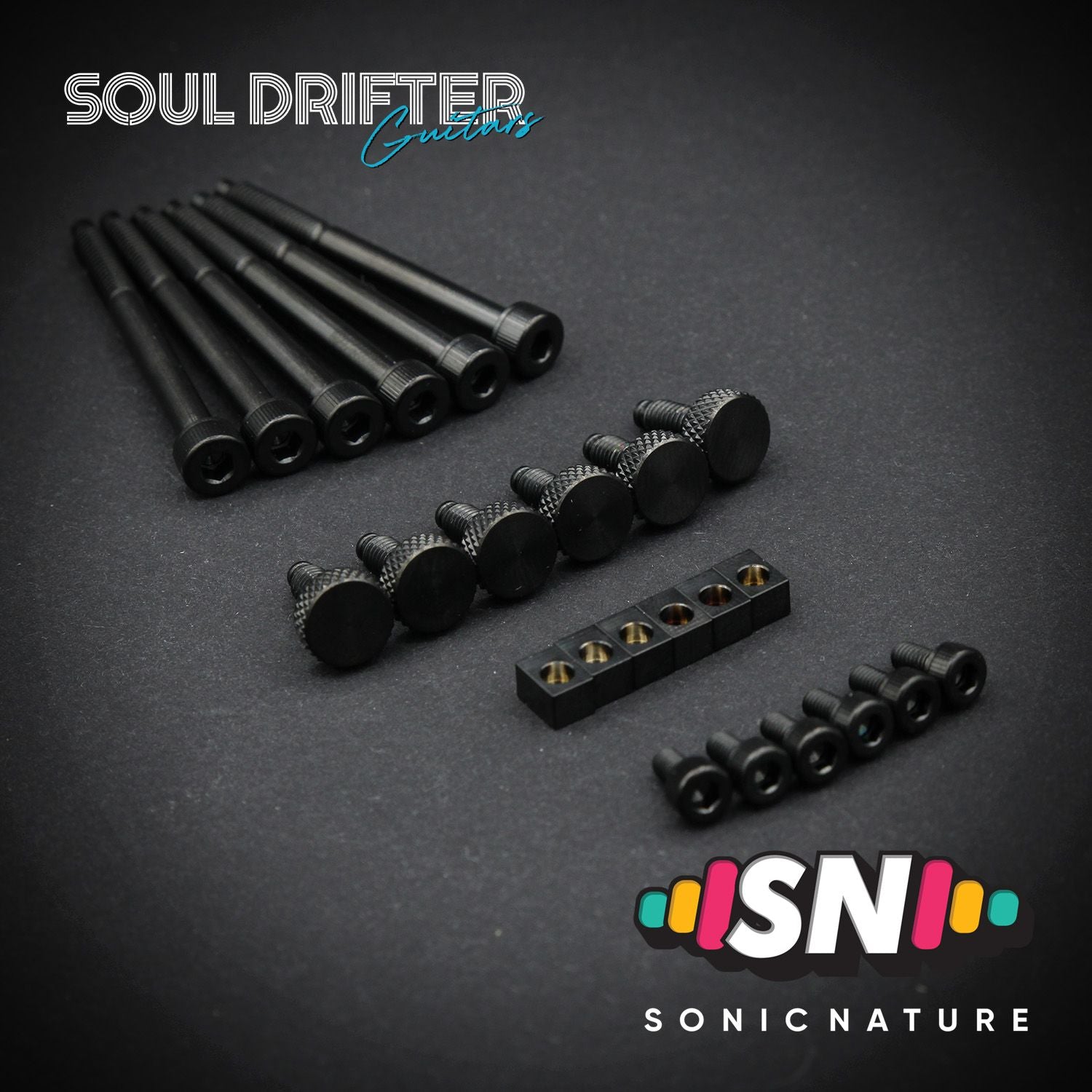 Sonic Nature GR5 Titanium Bridge Hardware Pack for GE1996T - Black