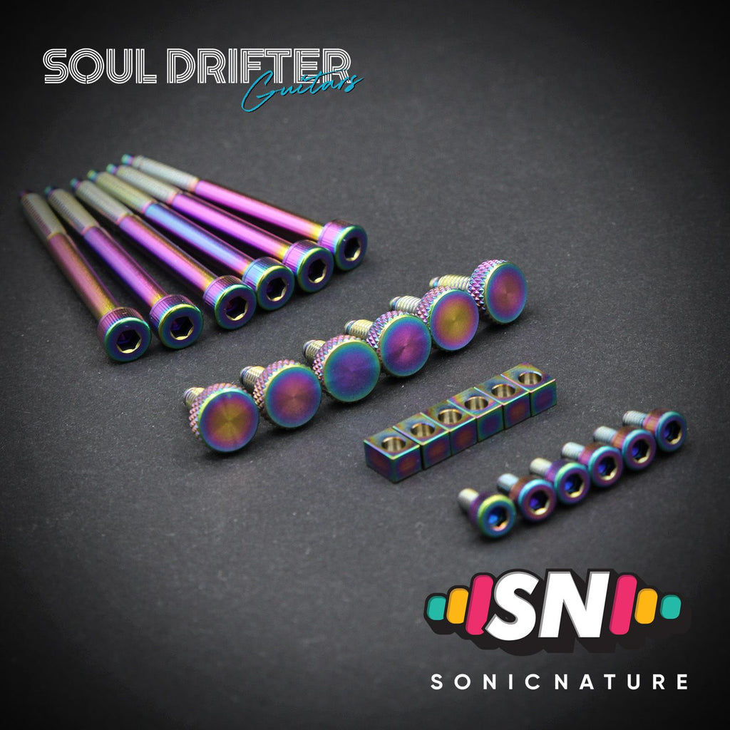 Sonic Nature GR5 Titanium Bridge Hardware Pack for GE1996T - Rainbow
