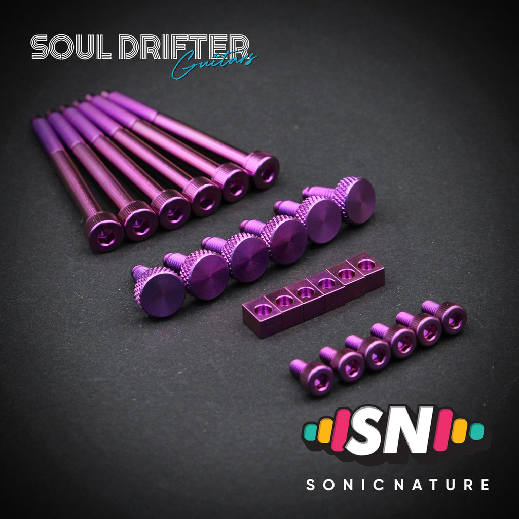 Sonic Nature GR5 Titanium Bridge Hardware Pack for GE1996T - Purple