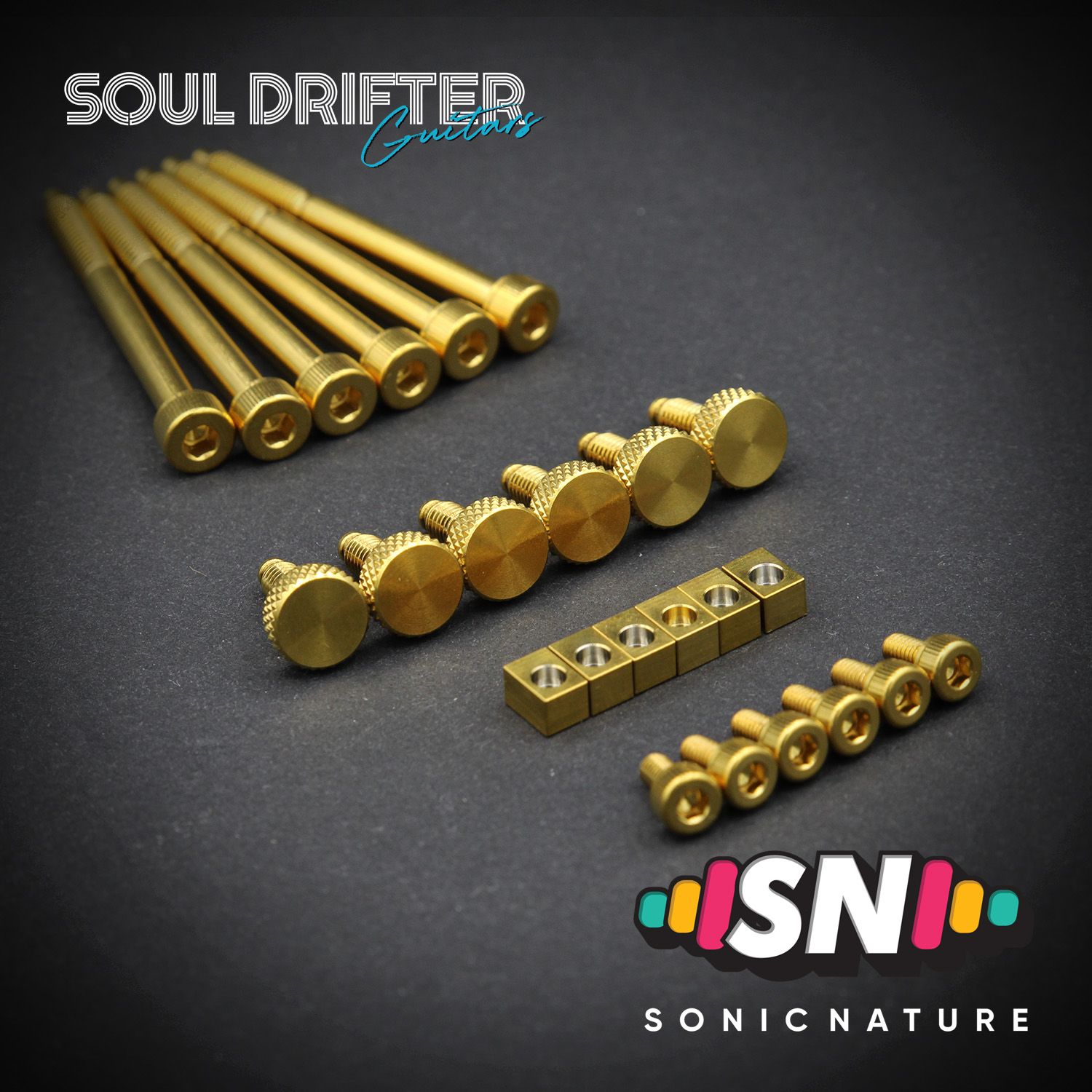 Sonic Nature GR5 Titanium Bridge Hardware Pack for GE1996T - Gold