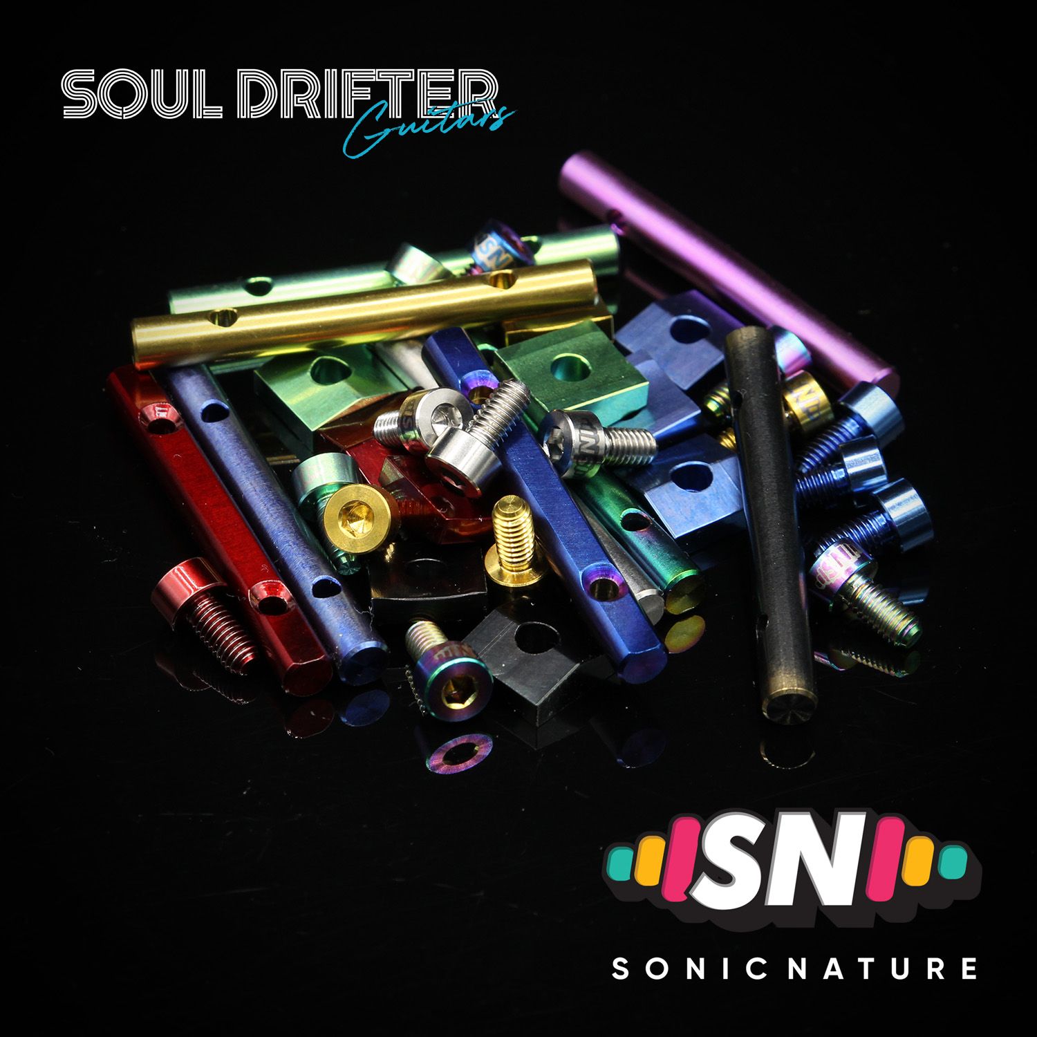 Sonic Nature GR5 Titanium Headstock Pack - Choose Your Own Colour Combination!