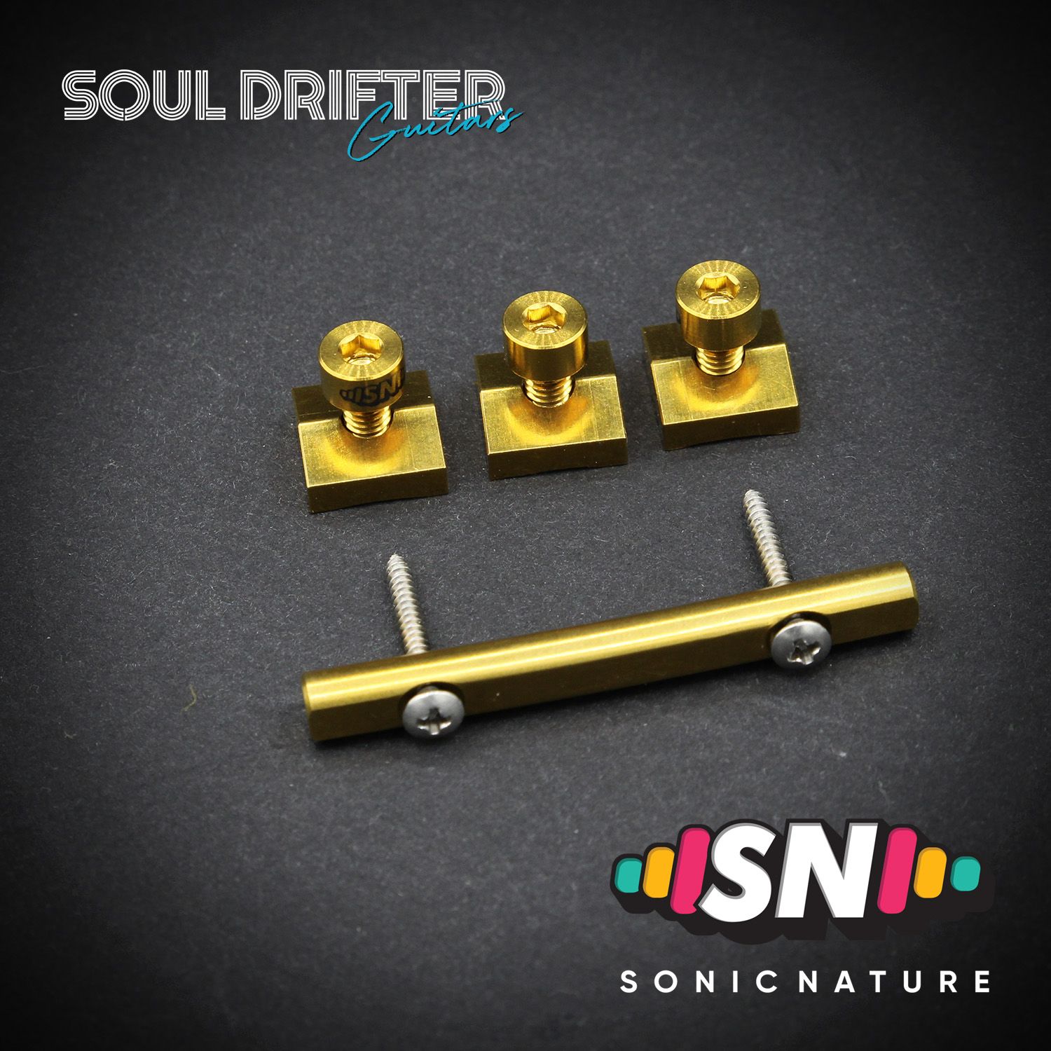Sonic Nature GR5 Titanium Headstock Pack - Gold