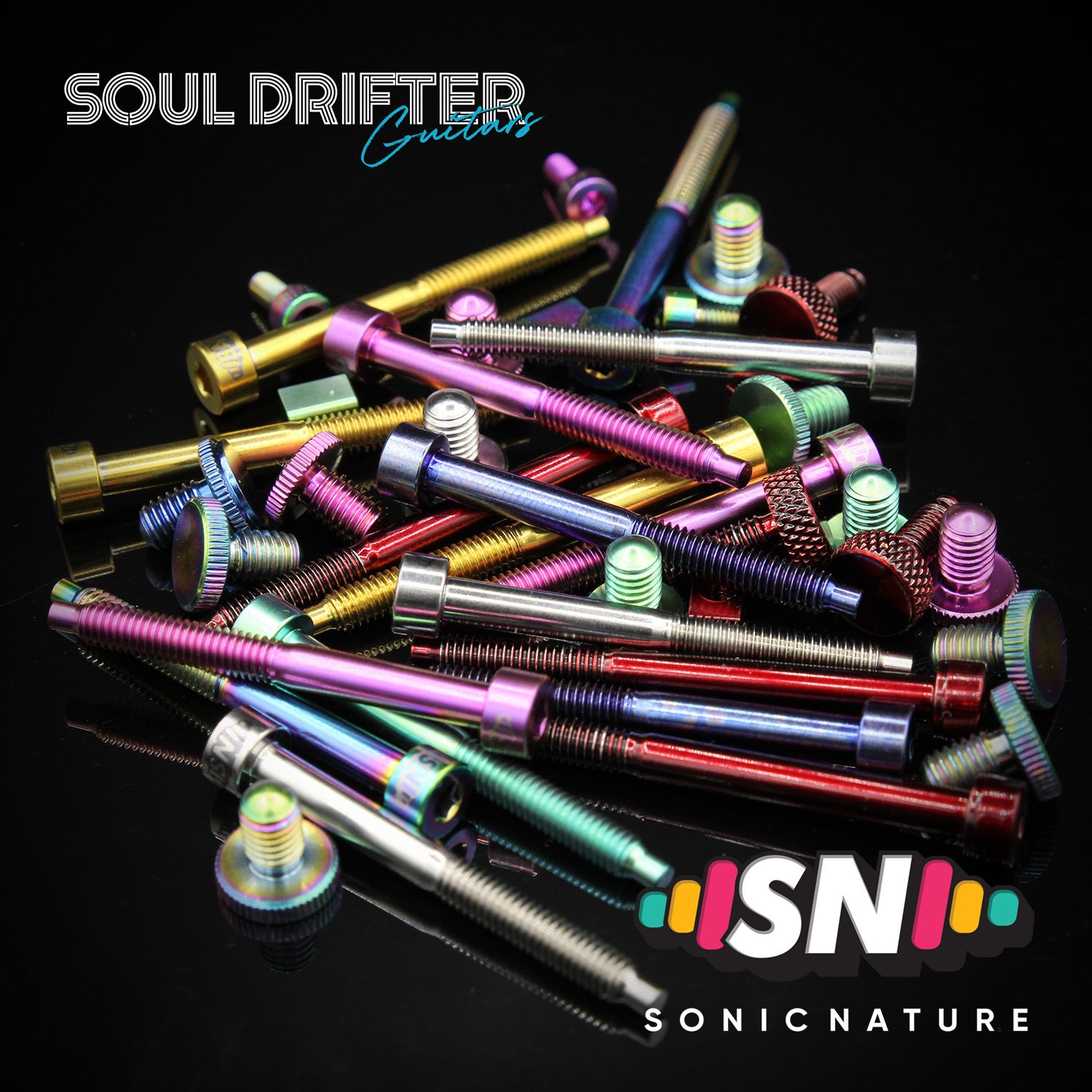 Sonic Nature GR5 Titanium Bridge Hardware Pack for Floyd - Choose Your Own Colour Combination!