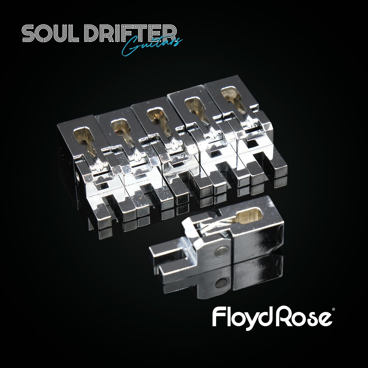 Floyd Rose Original Saddle Set (6) - Chrome