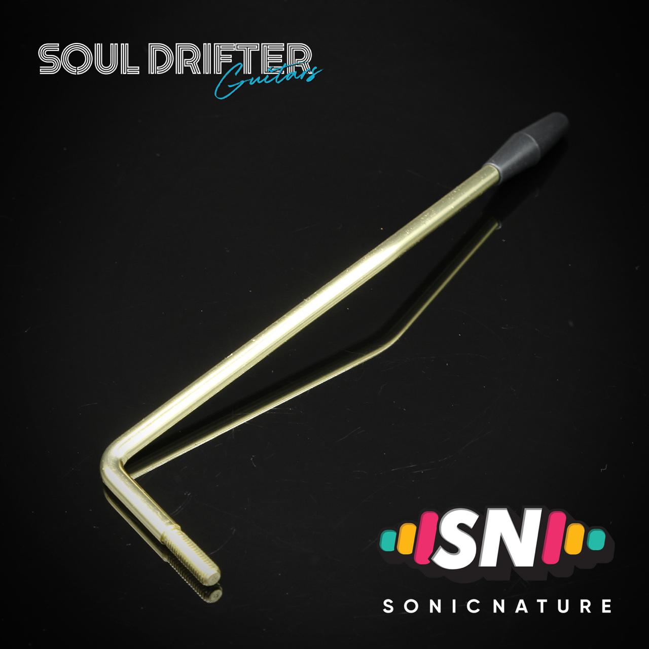 Sonic Nature Strat Style Tremolo Arm 5mm - Gold (Black Tip)