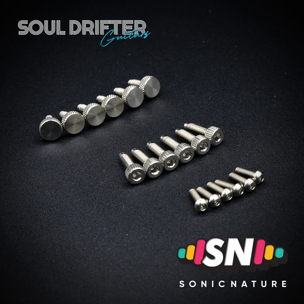 Sonic Nature GR5 Titanium Bridge Hardware Pack for Ibanez Edge Pro - Natural