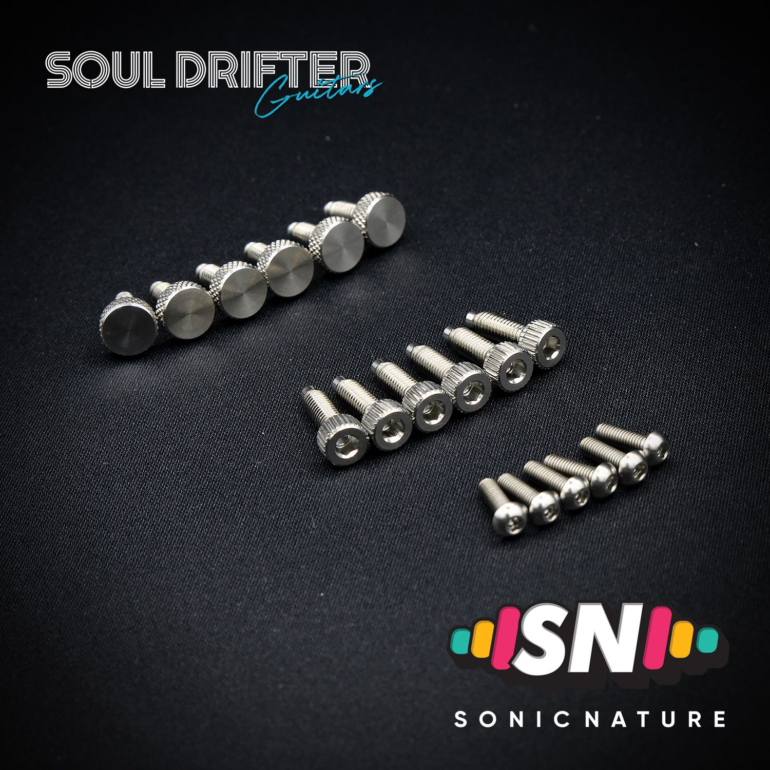 Sonic Nature GR5 Titanium Bridge Hardware Pack for Ibanez Edge Pro - Natural