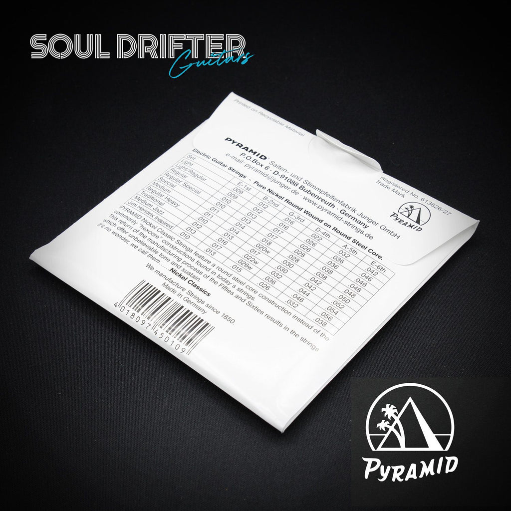 Pyramid Pure Nickel Nickel Classics Hand Polished Electric Guitar Strings (.009-.042)