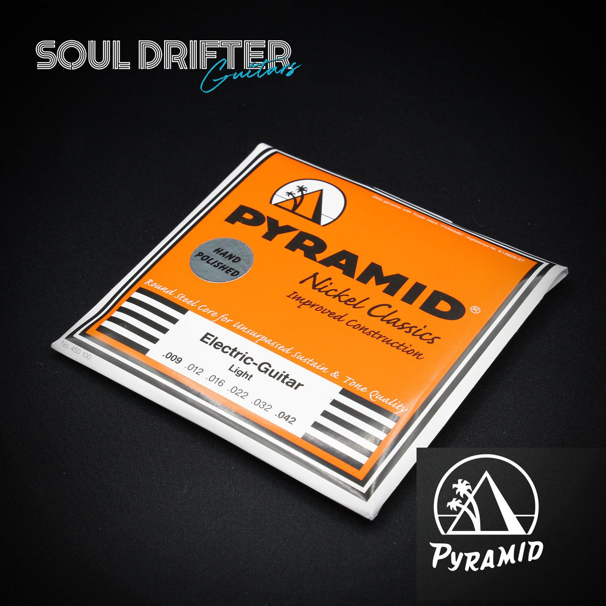 Pyramid Pure Nickel Nickel Classics Hand Polished Electric Guitar Strings (.009-.042)