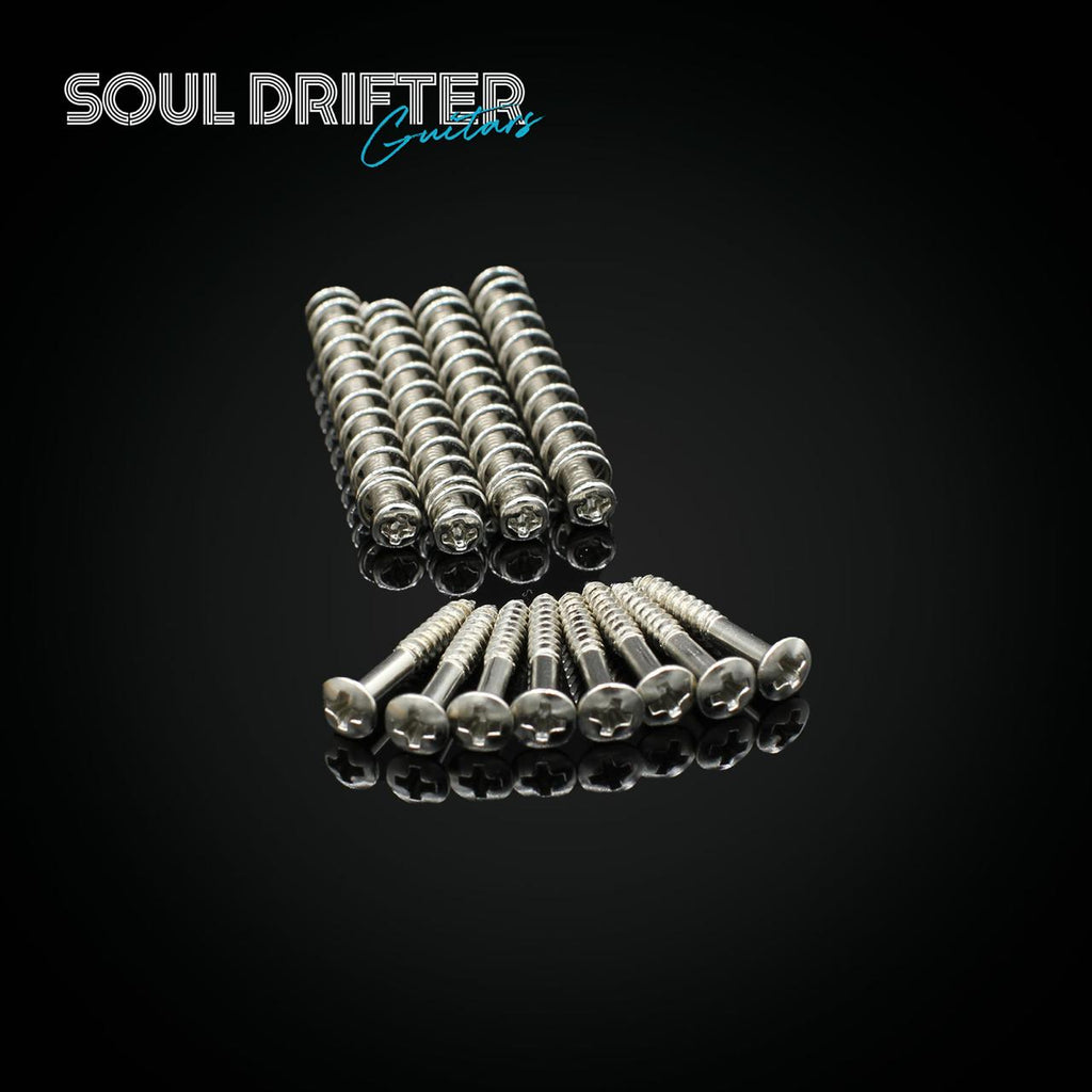 Humbucker Pickup Ring Screw Set - Select Colour
