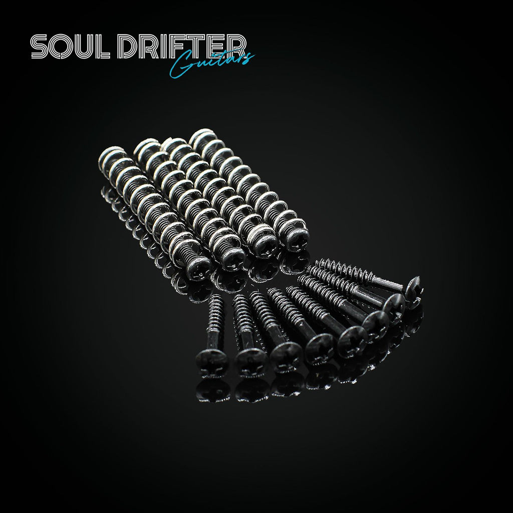 Humbucker Pickup Ring Screw Set - Select Colour