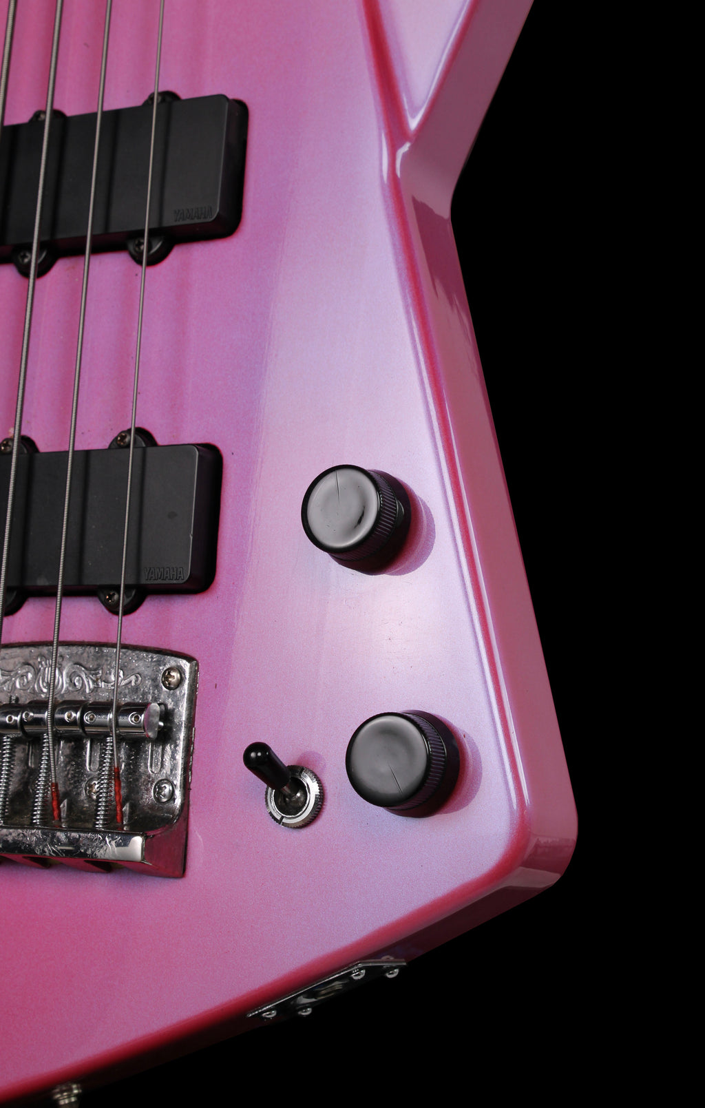 Yamaha EBX-1 Bass Guitar – Rare 1980s Metallic Pink
