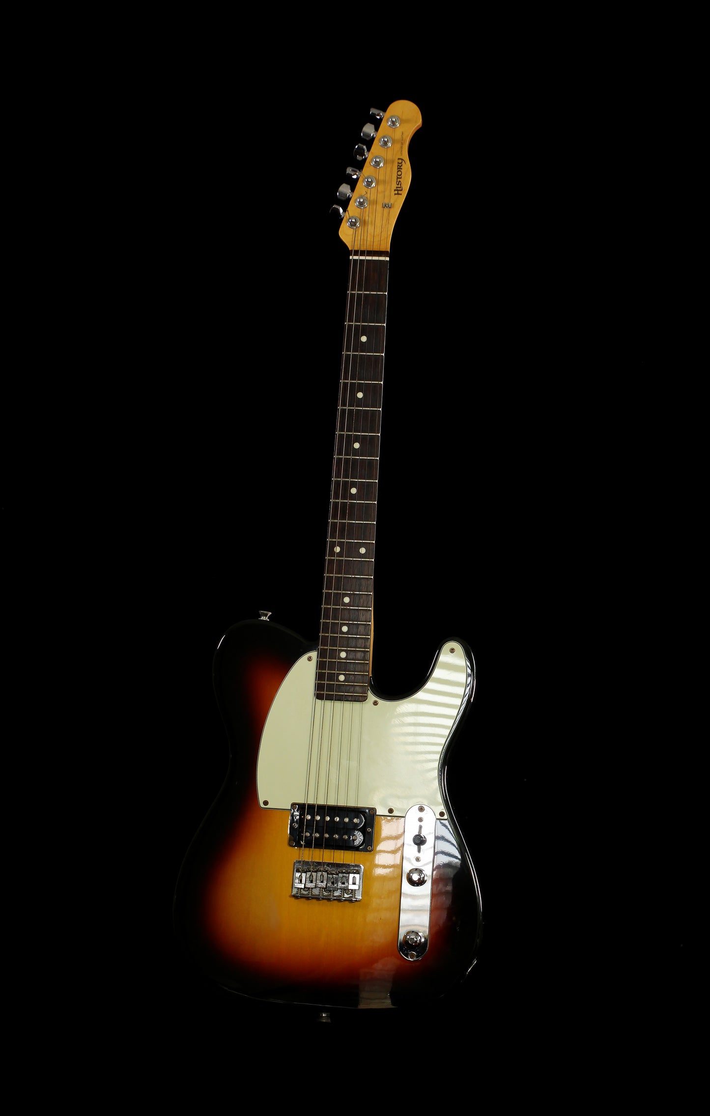 History SZ 2H Telecaster 2-Tone Sunburst Single Humbucker