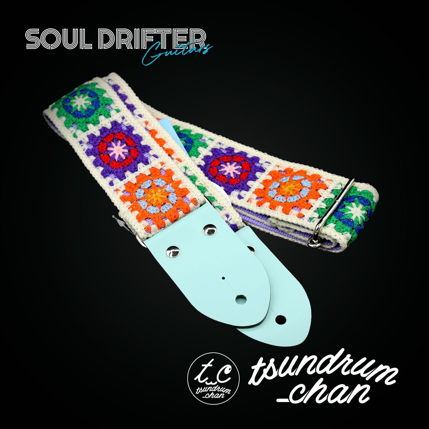 tsundrum_chan Crochet Guitar Strap Dark