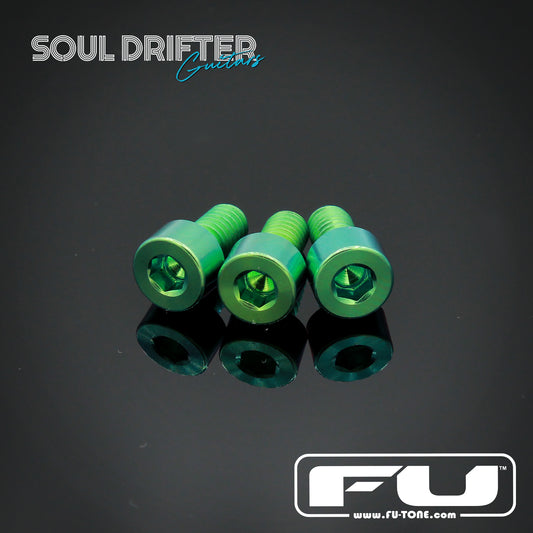 FU-Tone Titanium Nut Clamping Screw Set (3) - Green