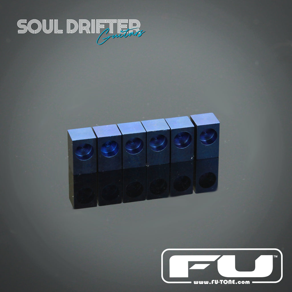 FU-Tone Titanium Saddle Insert Set (6) - Blue