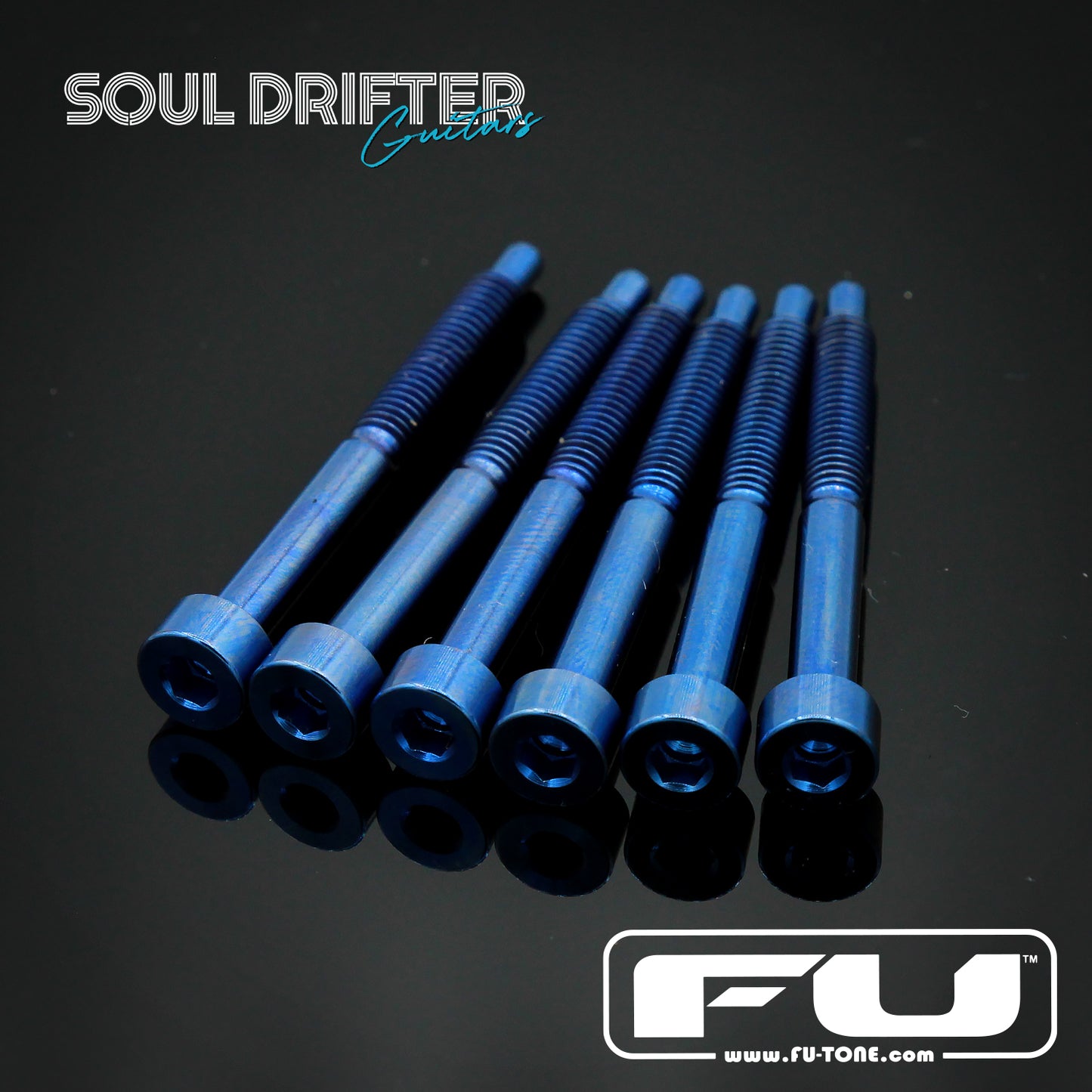FU-Tone Titanium String Lock Screw Set (6) - Blue