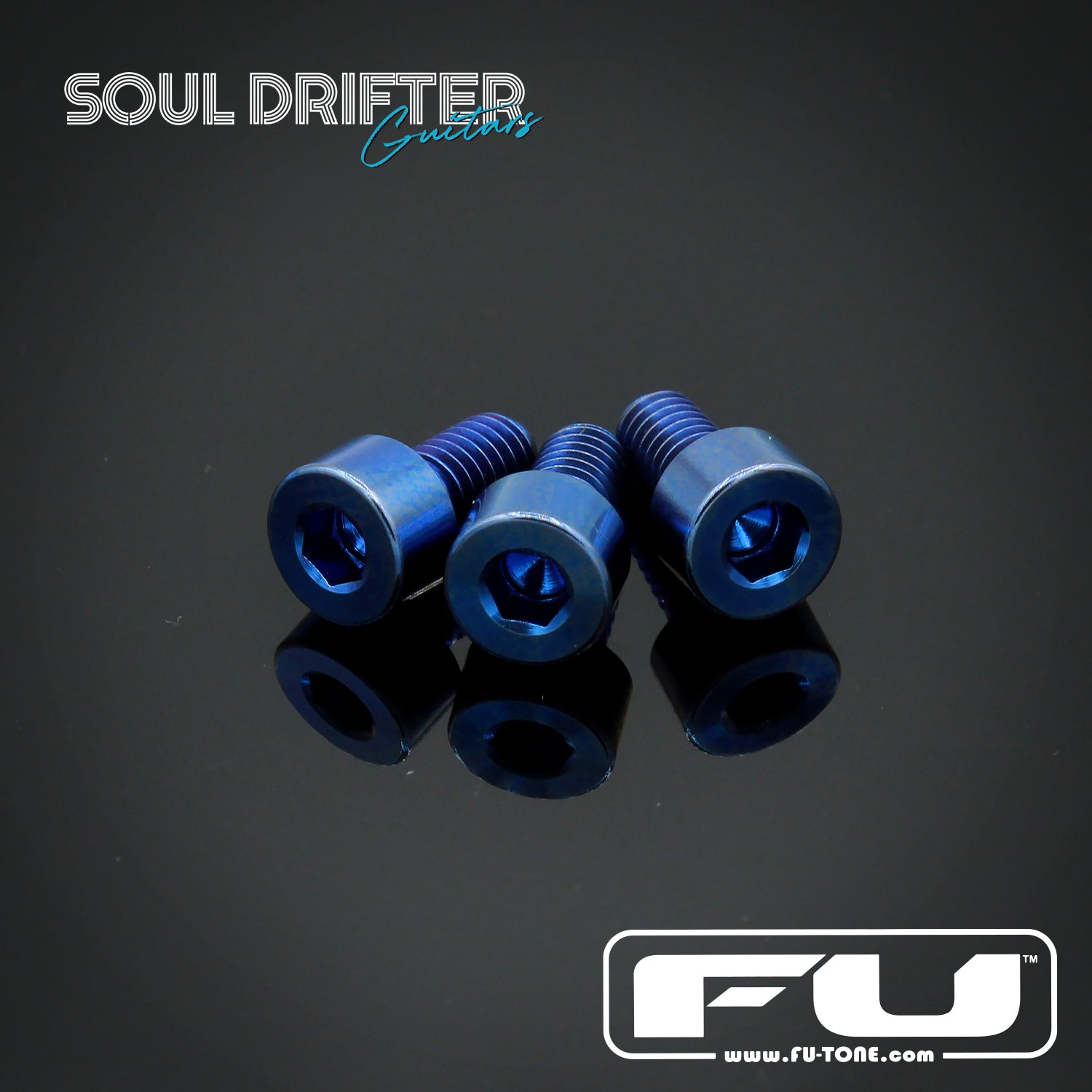 FU-Tone Titanium Nut Clamping Screw Set (3) - Blue