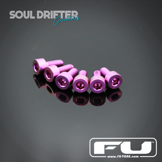 FU-Tone Titanium Saddle Mounting Screw Set (6) - Purple