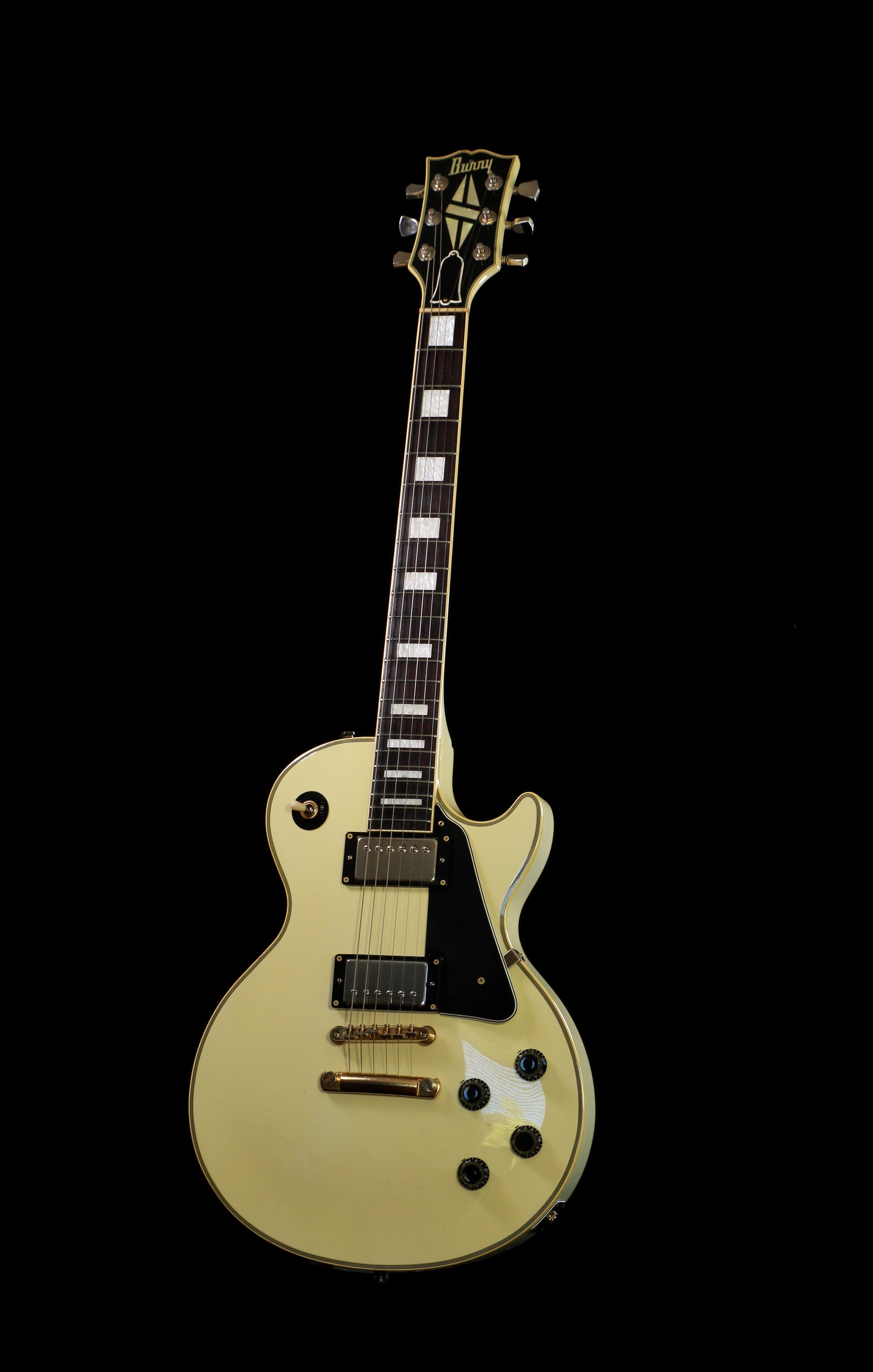 Burny RLC-60 Lawsuit Les Paul Custom MIIJ Antique White 1980s 