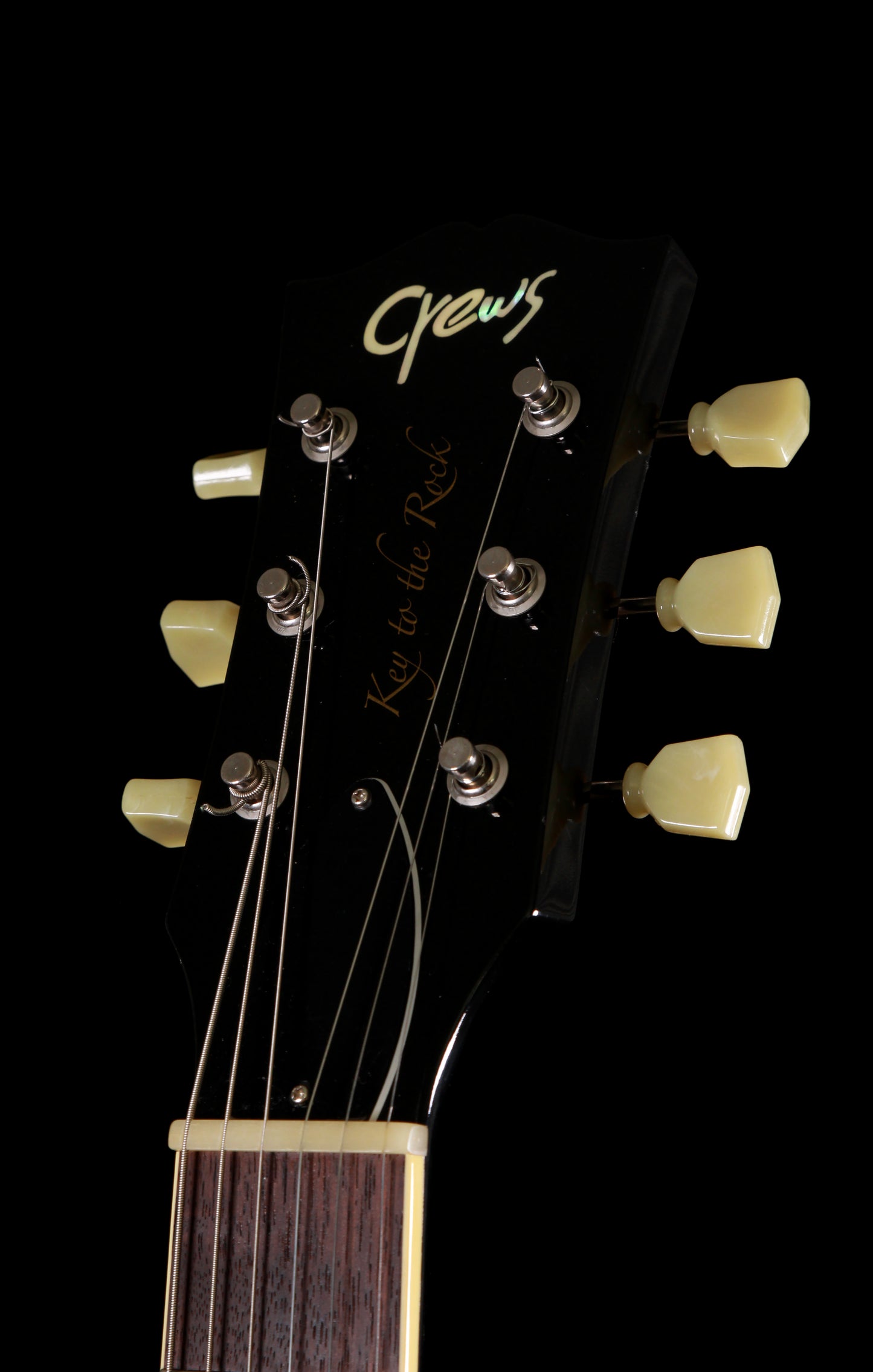 Crews Maniac Sound KTR-S Key To The Rock Standard Les Paul Ebony w/Gibson PAF Pickups