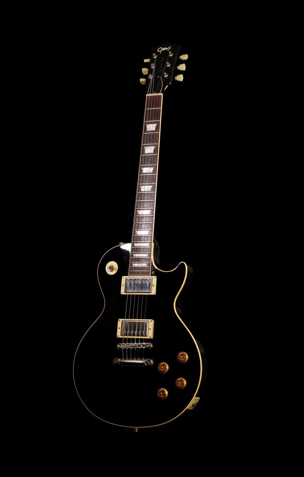 Crews Maniac Sound KTR-S Key To The Rock Standard Les Paul Ebony w/Gibson PAF Pickups
