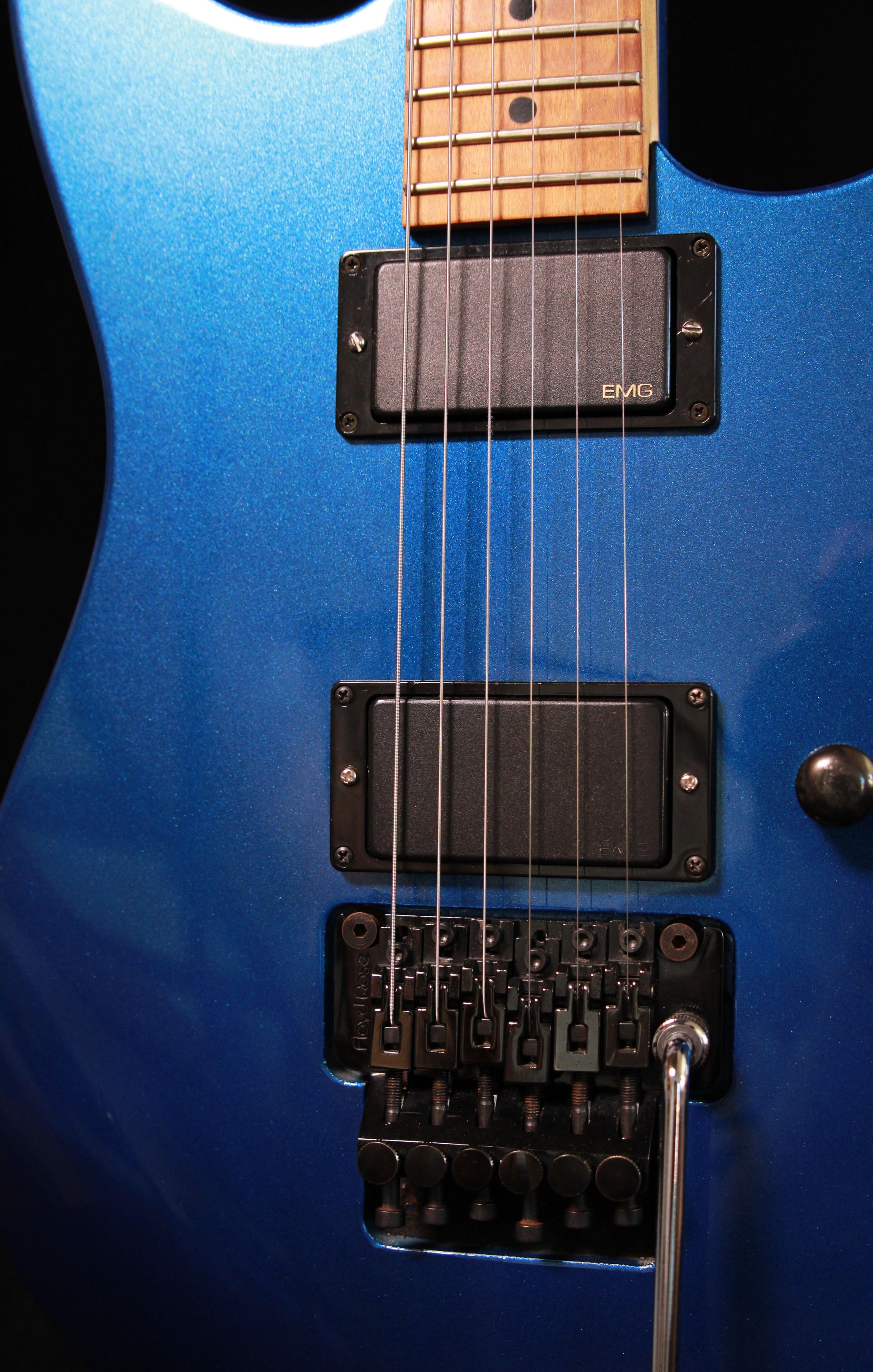 ESP / MIJ Charvel Dinky with EMGs / German Floyd Rose Candy Blue