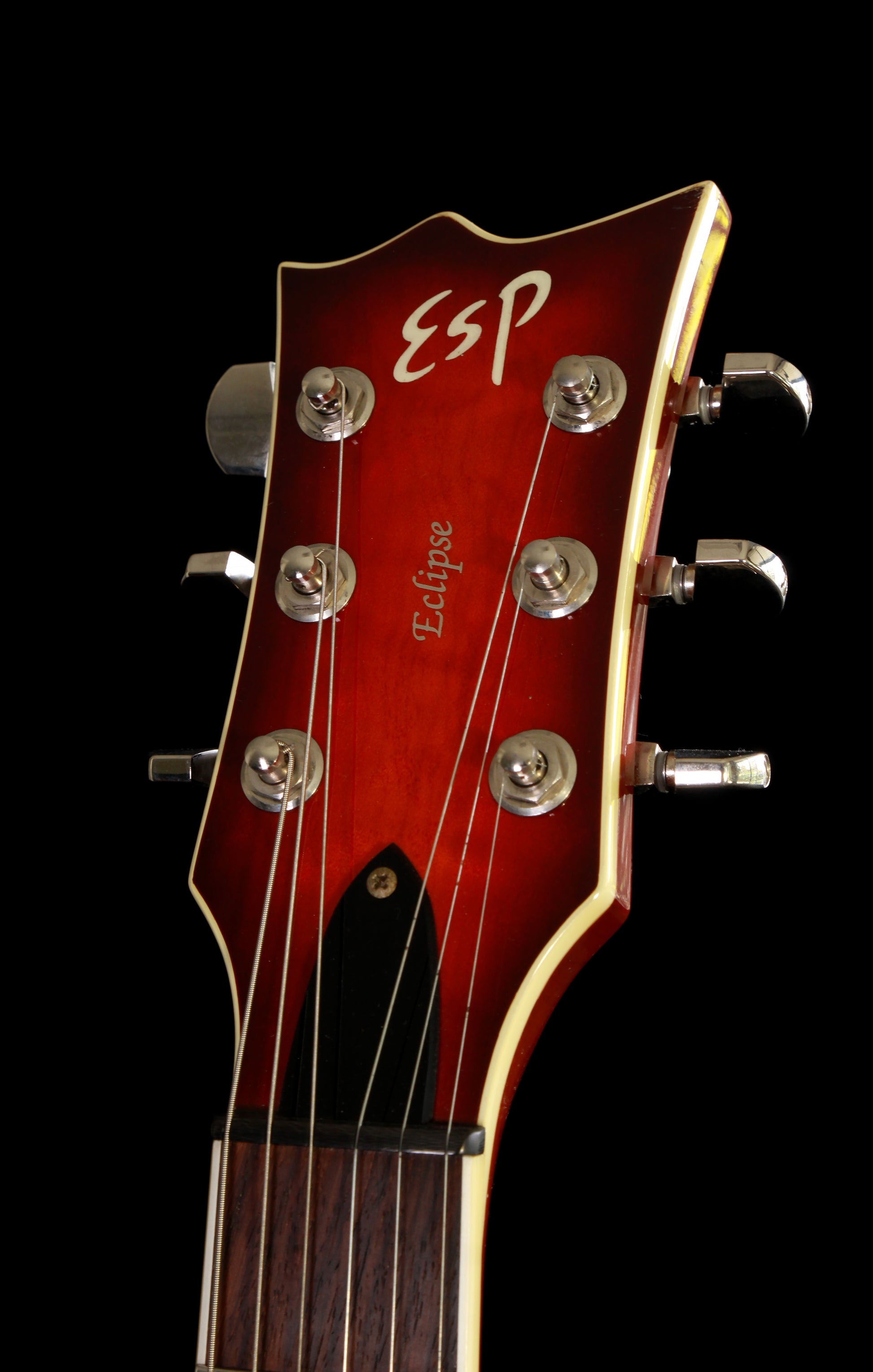 ESP Eclipse Dark See Thru Black Cherry Sunburst Flame Top