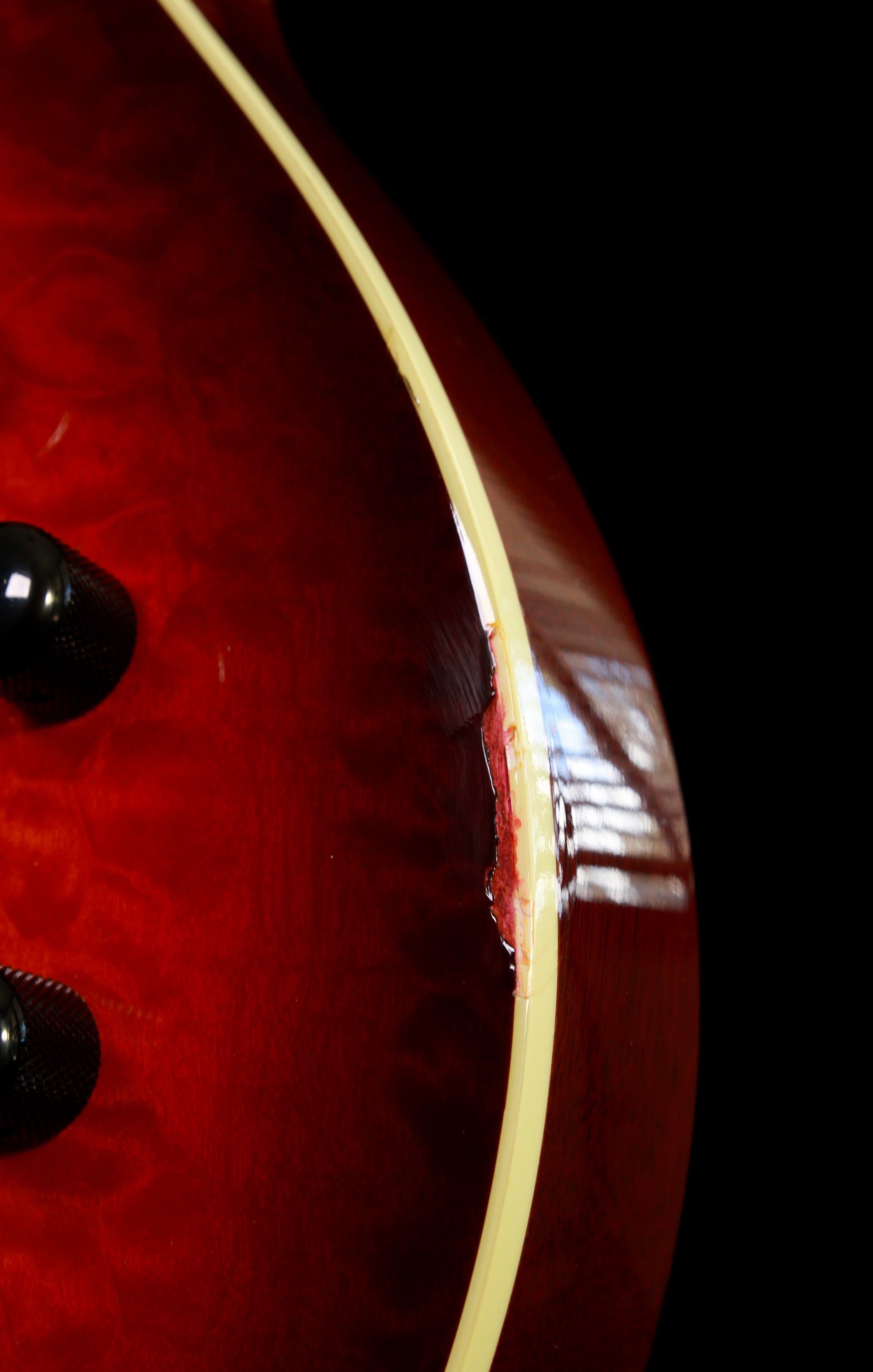 ESP Eclipse Dark See Thru Black Cherry Sunburst Flame Top