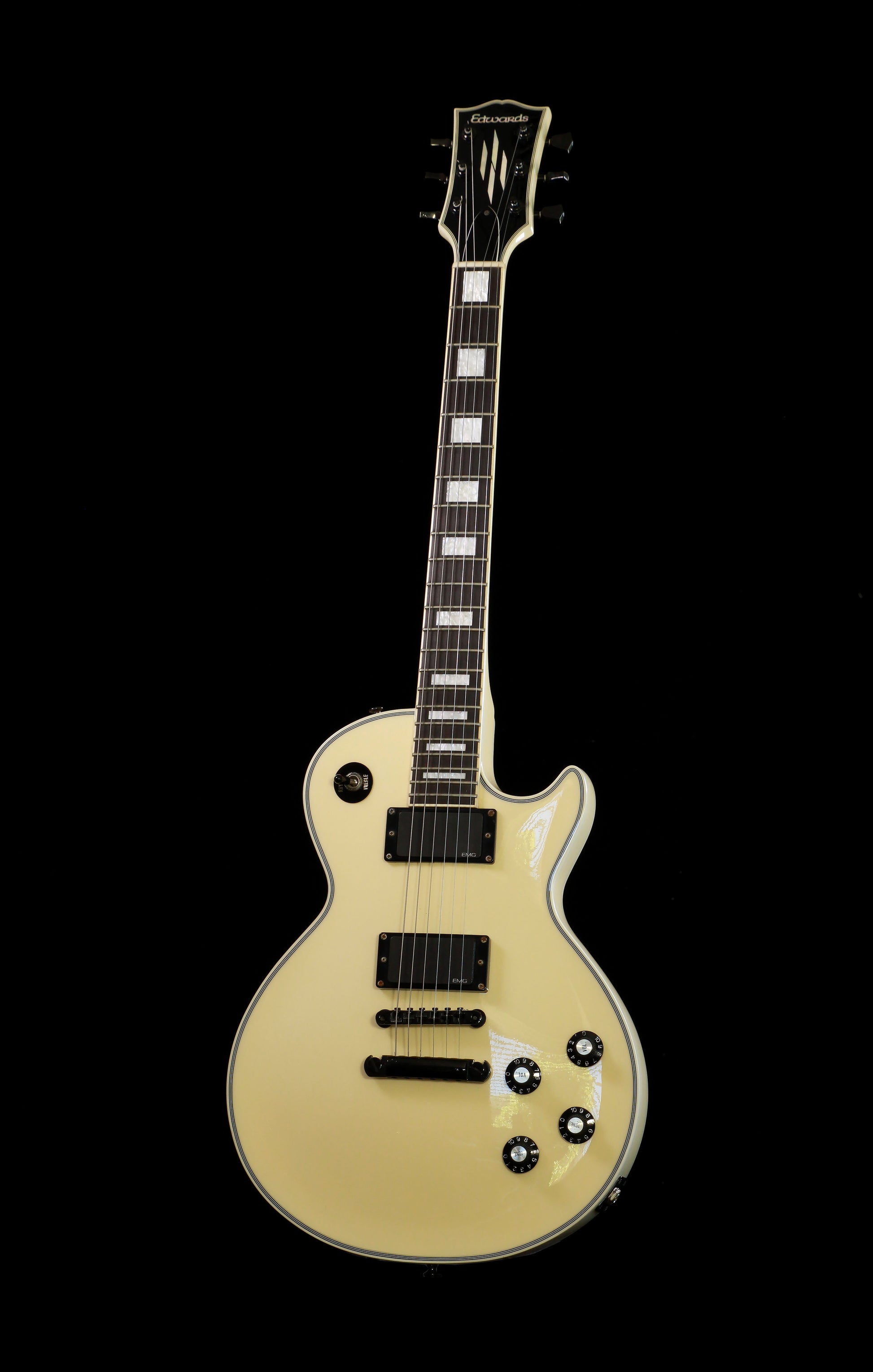 Edwards by ESP E-LP-92 CD Antique White EMGs James Hetfield