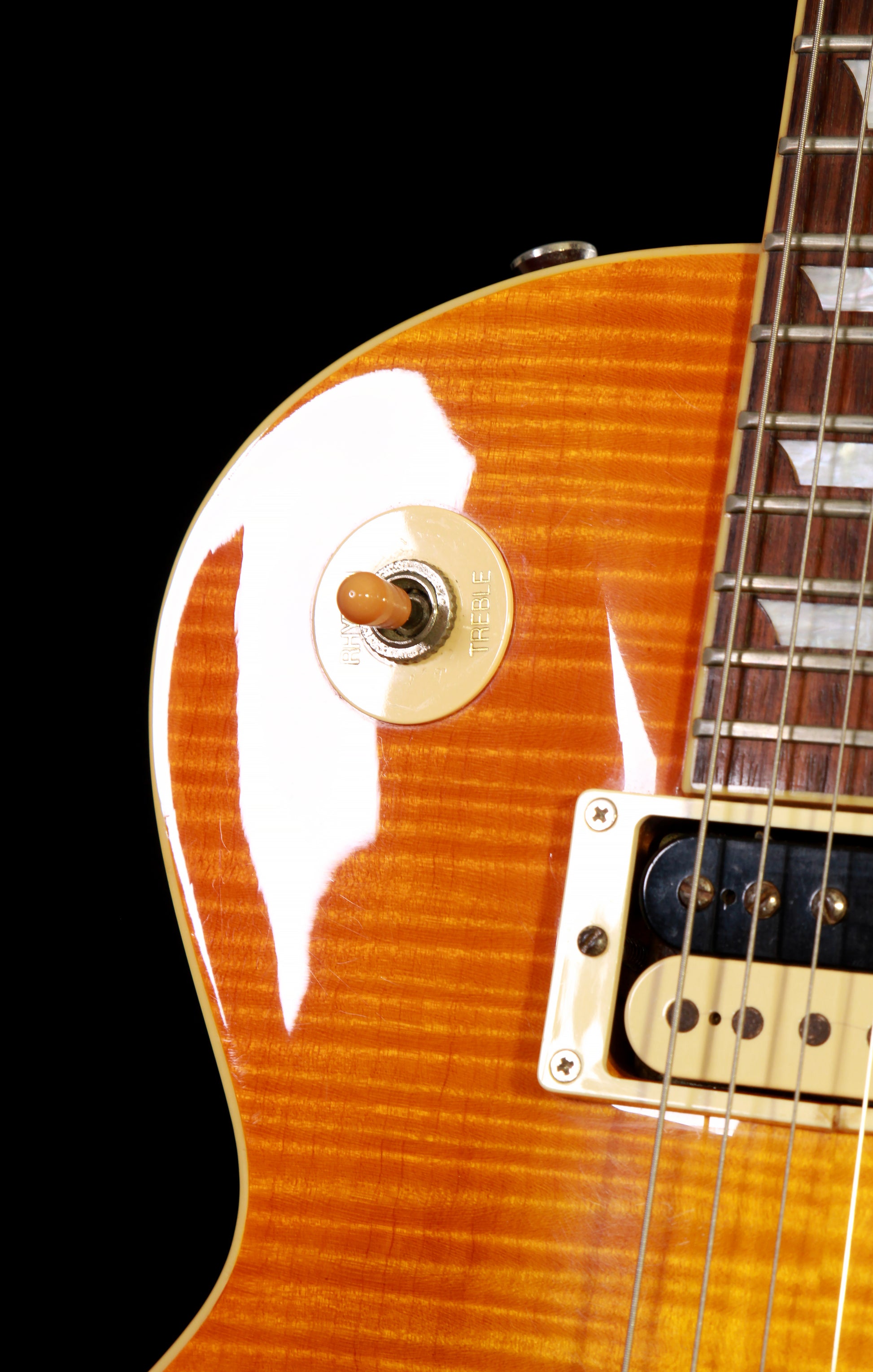 Edwards by ESP E-LPS Flame Vintage Honey Sunburst Flame Top