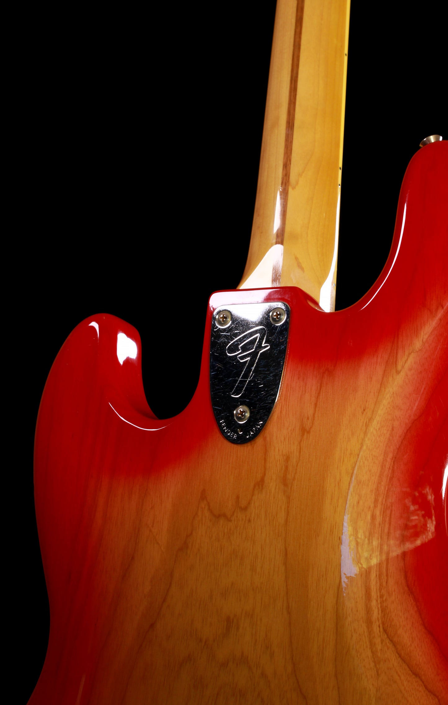 Fender Japan Jazz Bass JB-75 Cherry Sunburst Rare Color w/ Matching Headstock