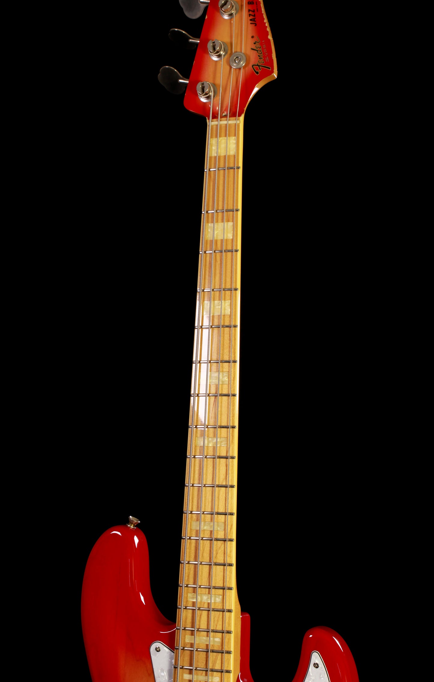 Fender Japan Jazz Bass JB-75 Cherry Sunburst Rare Color w/ Matching Headstock