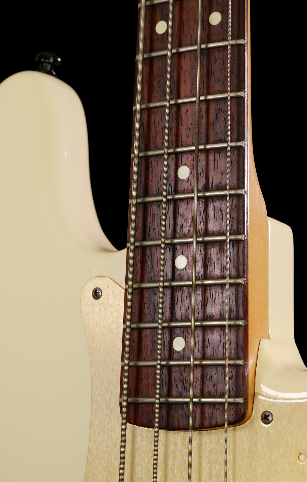 Fender USA Precision Bass Olympic White Gold Guard 1998