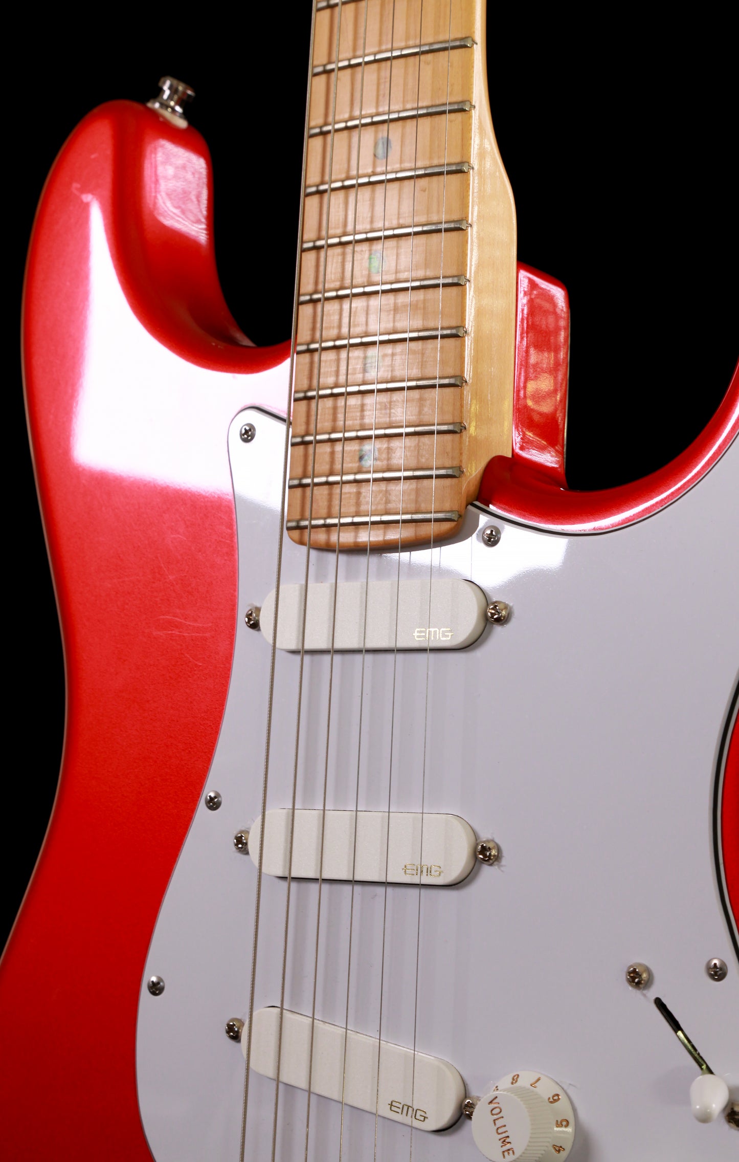 Fender USA Deluxe Stratocaster Candy Tangerine 2001 with EMG SA/SPC/EXG Upgrade