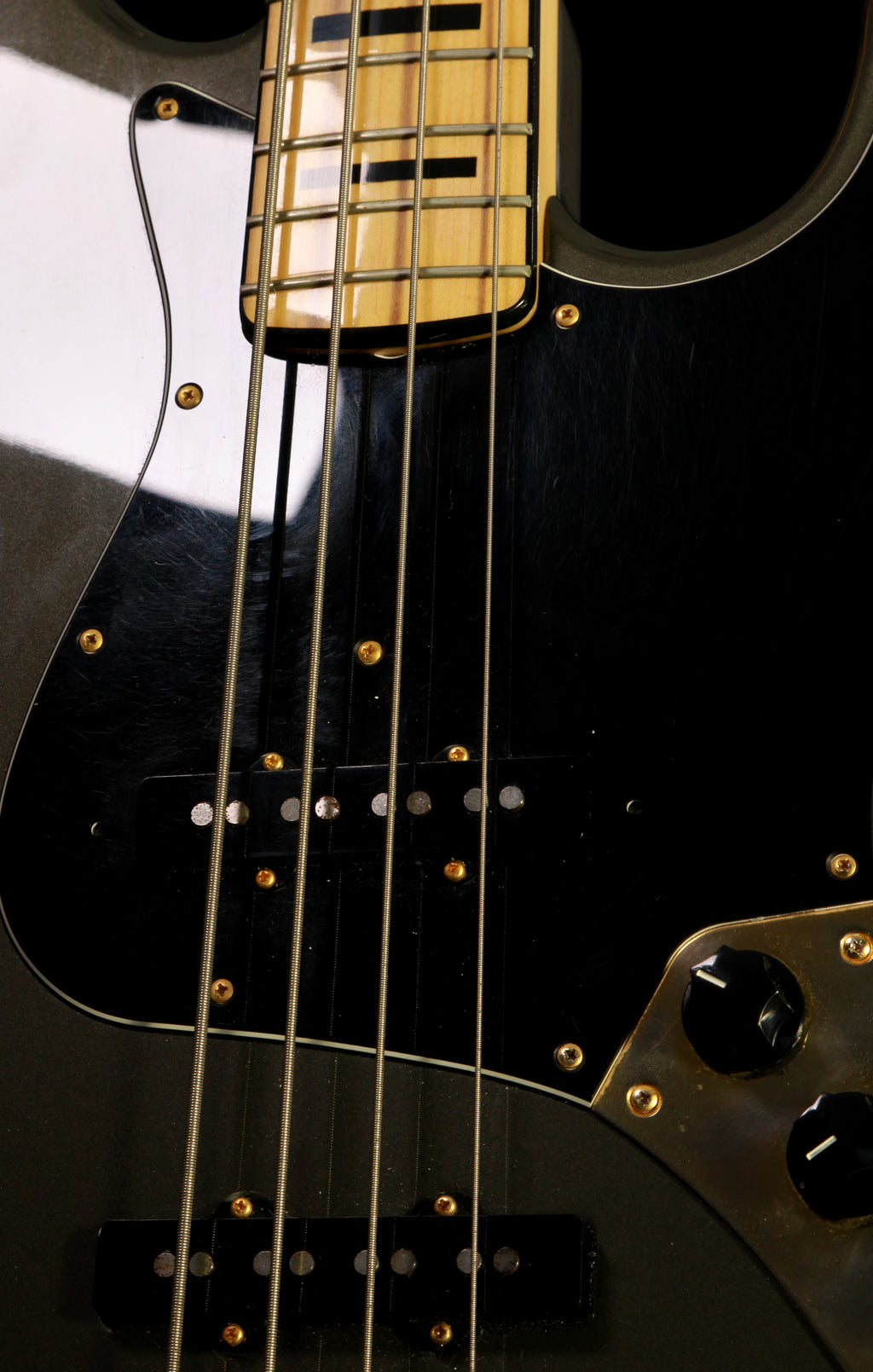 Fender Japan JB75-121US MB / M Dolphin Grey Gray Gold Hardware