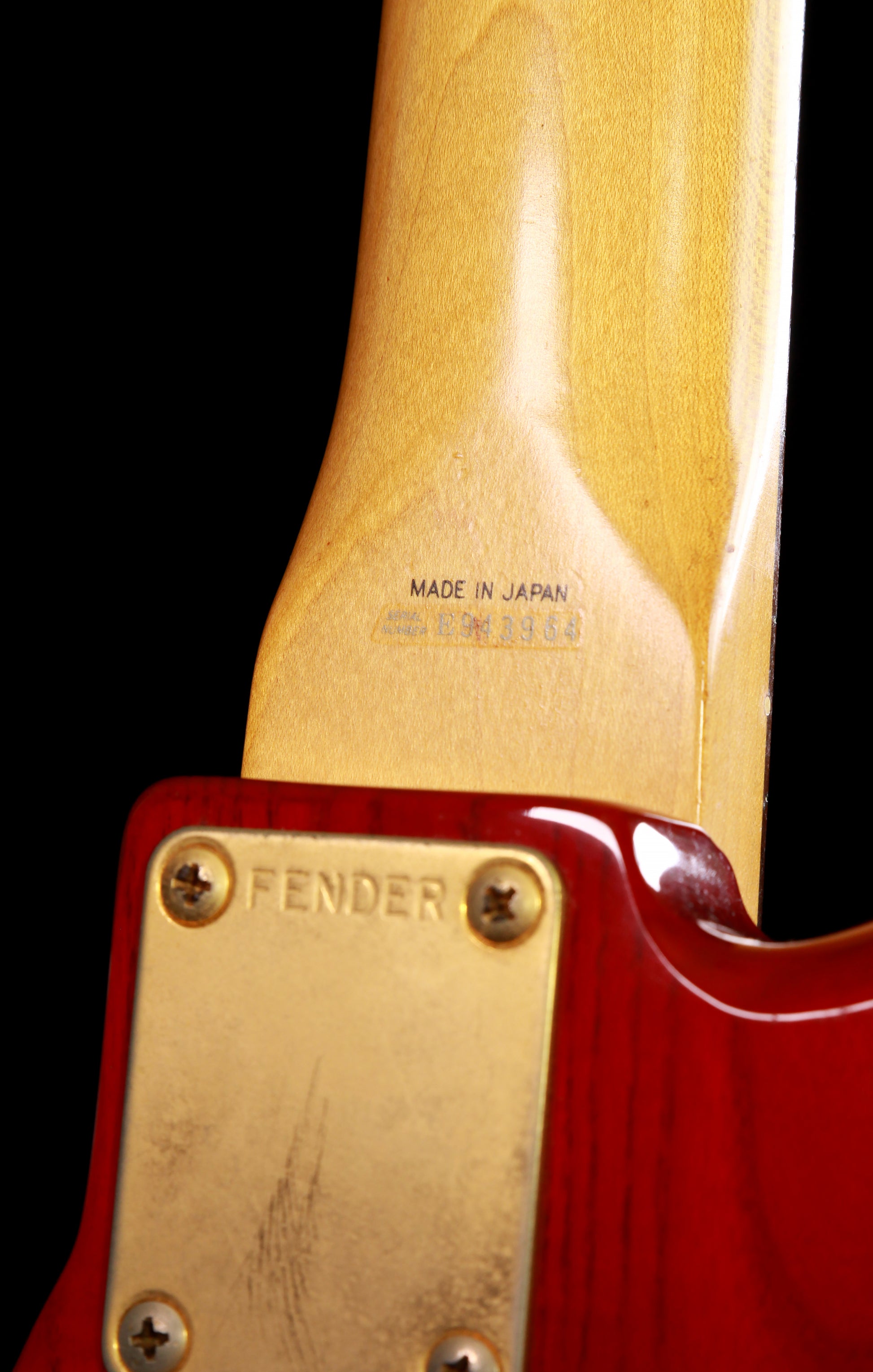 Fender Japan JBD-62-75 Jazz Bass Transparent Red Gold Hardware E Series 1984-1987